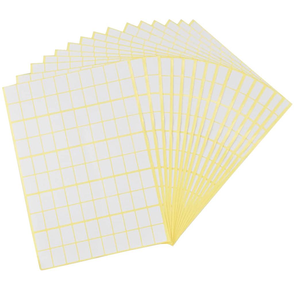 Removable Blank Small Label Stickers 13 19mm Waterproof Handwritten Price Tags for Office School and Home—Ideal for Storage Organization and Sor