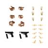 Little Armory LAOP14 Sosai Girls' Garden Tactical Gloves 2 Handgun Set Tan Plastic Model Parts