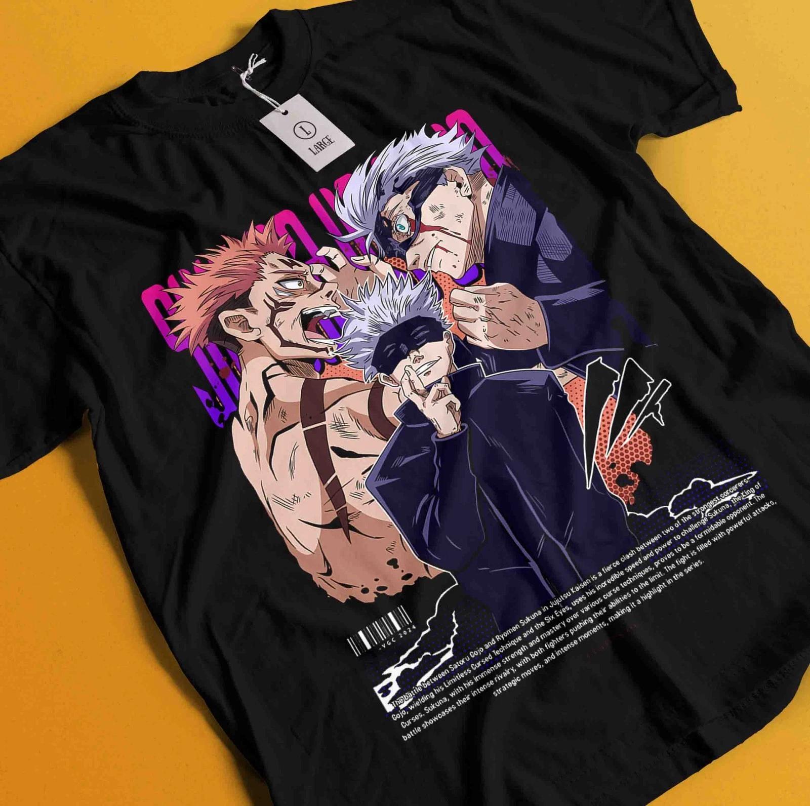 

Винтажная футболка с изображением аниме и манги, японская футболка, футболка в подарок. S