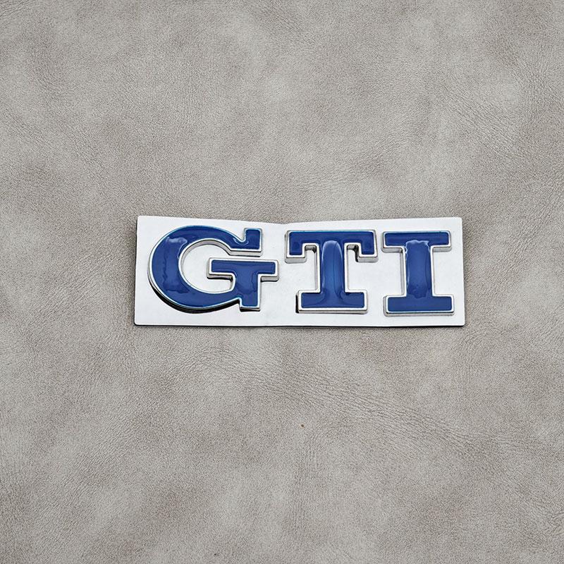 Nuevo emblema GTI de metal 3D para Volkswagen VW (modelo 2026) para maletero trasero. Compatible con Volkswagen VW Golf 4, 5, 6, 7, 8, Polo, Jetta, Tiguan y Pass.