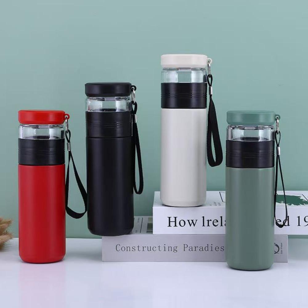 500ML Capacity Stainless Steel Insulated Cup Tea Water Separation Cup  Business Gift