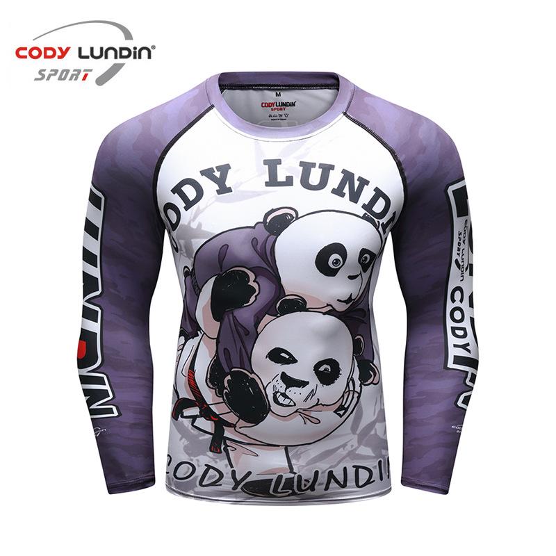 Men's Long Sleeve Elastic Compression Shirt - Anti-Abrasion Jiu-Jitsu Training Body Shaper