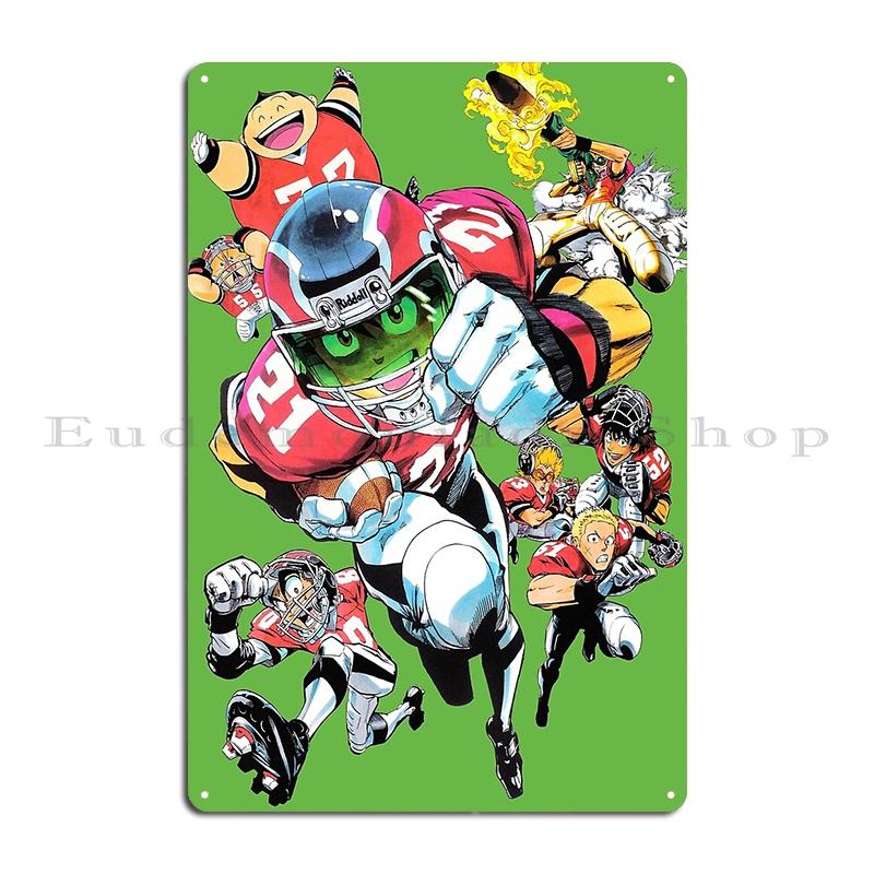 Eyeshield 21 Sena Kobayak Metal Sign Club Mural Painting Club Bar Funny Tin sign Poster 20x30cm(7.8x11.8inch)