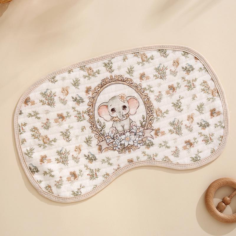 Cloud Slice Newborn Baby Pillow - Anti-Spit-Up, Breathable, Sweat-Absorbing Pure Cotton Pillowcase 40x25cm
