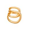 Hip Hop Exaggerated Wide Cuff Bangle/Finger Ring Stylish Geometric Jewelry Handmade Accessories for Women and Men