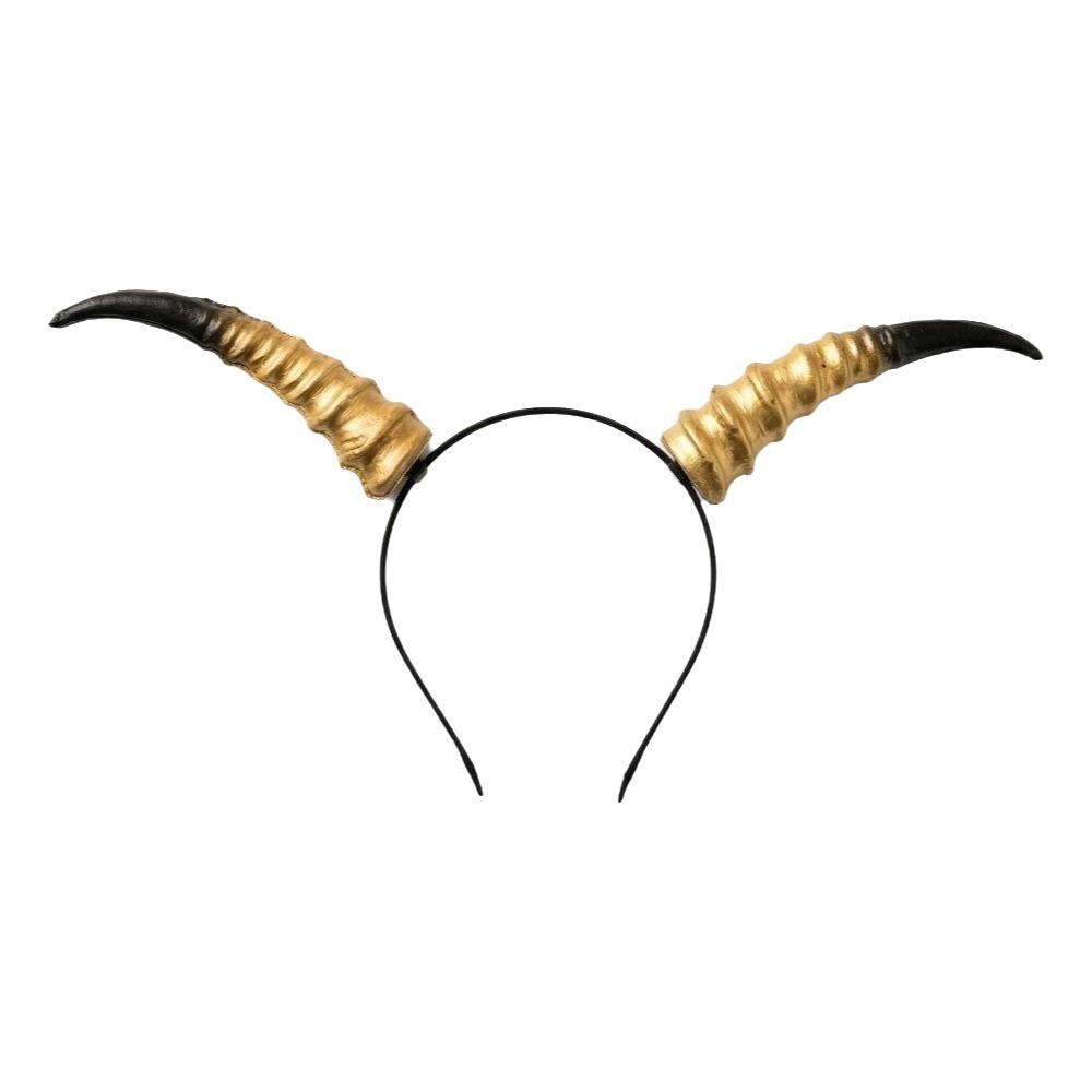 Pu Halloween Horns Headband Ox Horn Halloween Hair Hoop Personality Cosplay Hairband Photo Props