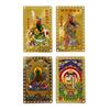 Monochrome Metal Buddha Card Copper Card God Of Wealth Guan Gong Fortune Card Buddhist Gold Card Amulet Gift