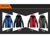 Men’s Plus Size Fleece-lined Windproof Outdoor Cotton Jacket