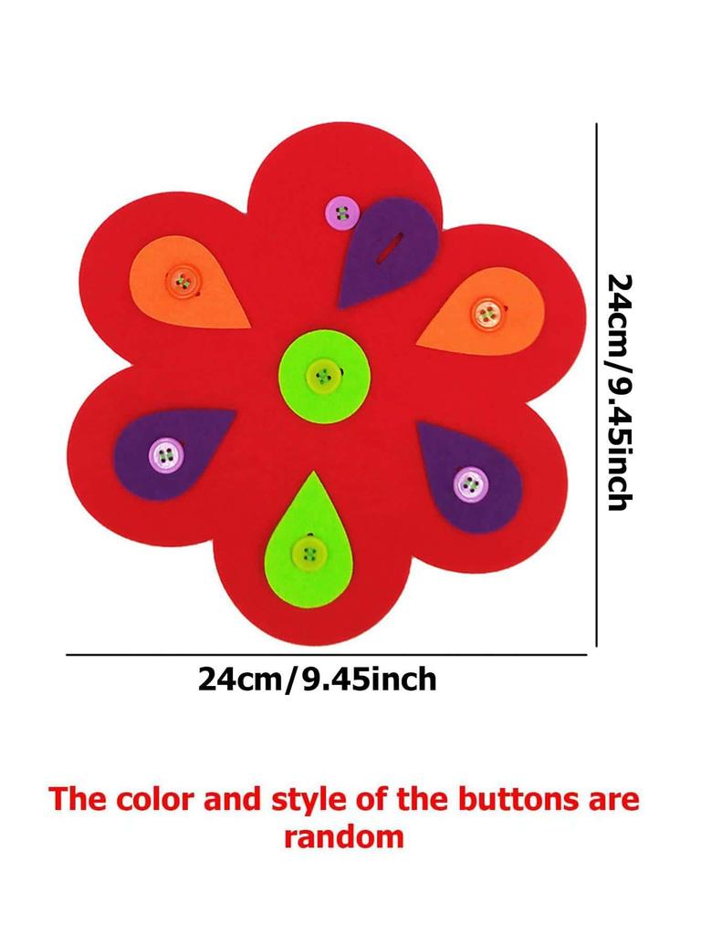 Children Diy Button Early Education Children Toys Montessori Teaching AIDS To Learn Non-woven Fabric Button Up Toy Supplies