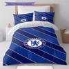 Chelsea FC Pattern Bedding Set Quilt Cover Pillowcase Home Decor Gift (1 * Duvet Cover + 2 * Pillowcase, Without Core)