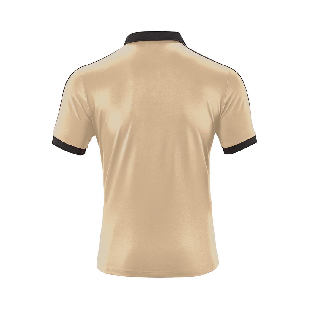 Men's Casual Sporty Color-blocked Shirt, Men's Lapel Short-sleeved T-shirt Top