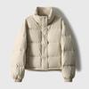 High-end White Goose Down Bread Clothes, Stand-up Collar Goose Down Clothes, Down Jackets for Women, Short Pinghu Women's Clothing for Winter.
