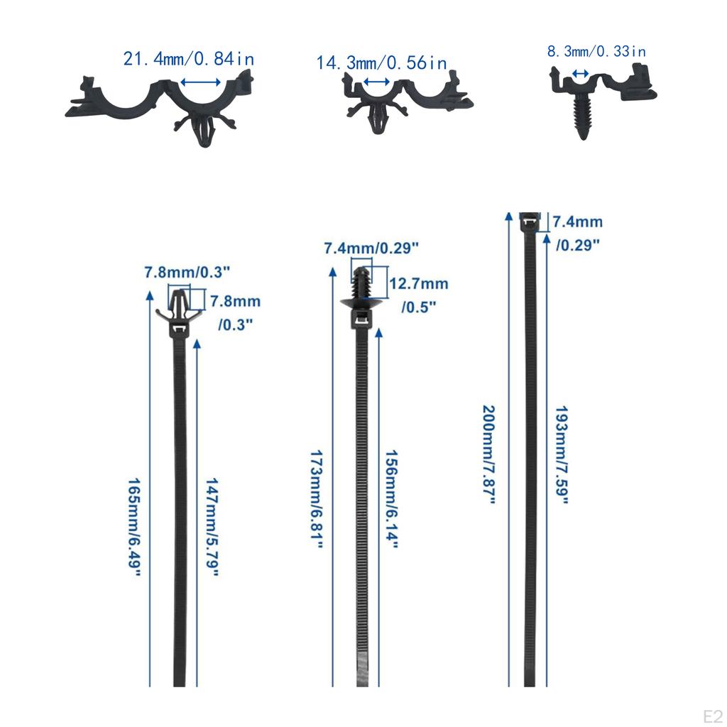 Cable Ties Buckles Self Locking Straps Replace Vehicle Indoor Construction Spare Parts Auto