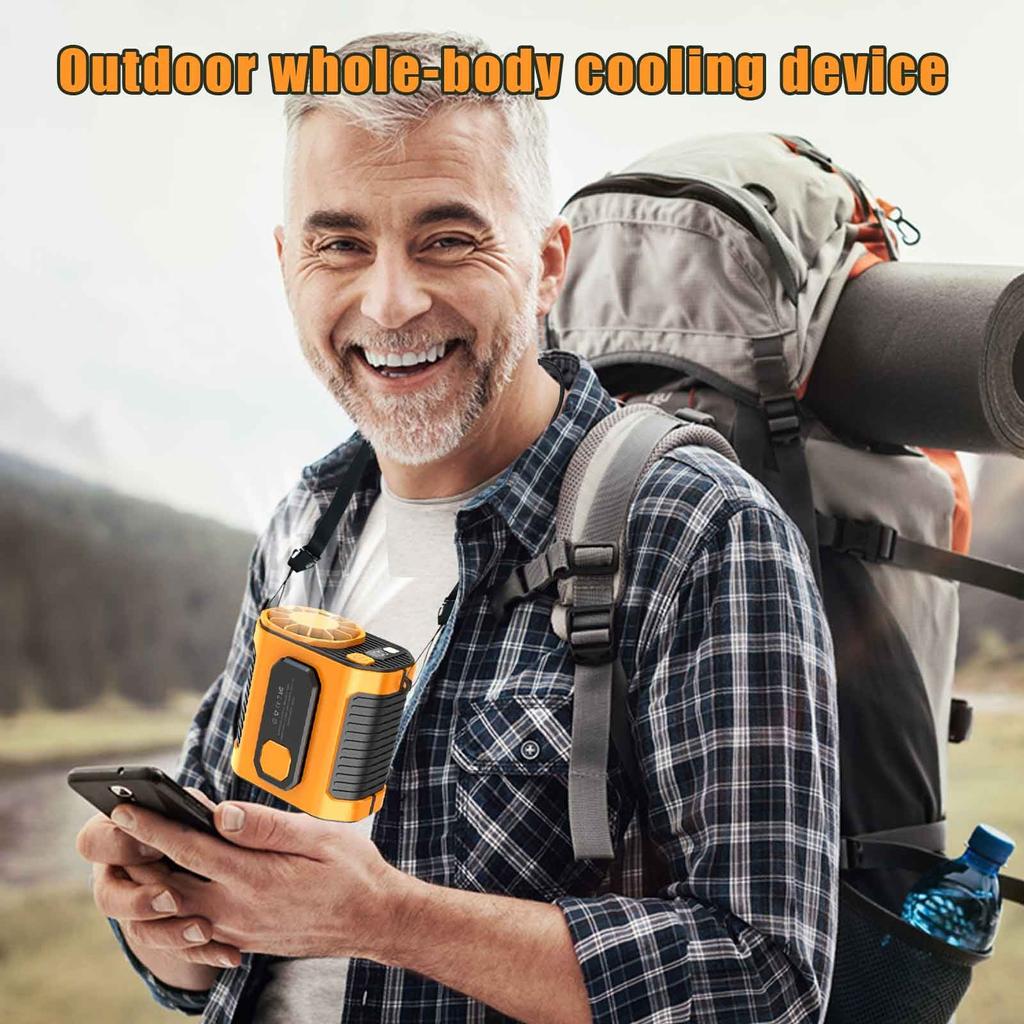 Waist-hanging Fan Outdoor Construction Portable Waist-clip Portable Fan To Cool Down USB High-speed Fan