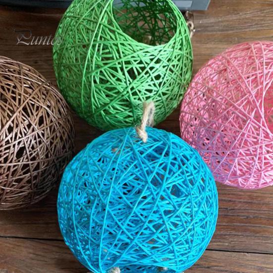 Pet Hammock Hamster Nest Comfortable Breathable Squirrel Parrot Hanging Bed Sleeping Rattan for Cage