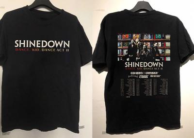 Hot Rare Shinedown Band 2 Sides Dance Kid Dance Tour Black S To 5XL Shirt ZL592 Unisex T-Shirt