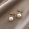 Stainless Steel Simple Elegant Small Pearl Pendant Earrings For Woman Fashion  Party Ladies' Unusual Dangle Earrings Acce