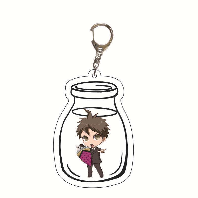 Danganronpa Monokuma, Makoto Naegi & Junko Enoshima Acrylic Keychain Charm Figure