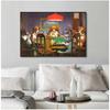 Dogs Playing Poker Funny Art Poster and Prints Wall Art Picture Cool Pet Dog Pug In Casino Canvas Painting Pet Shop Decor