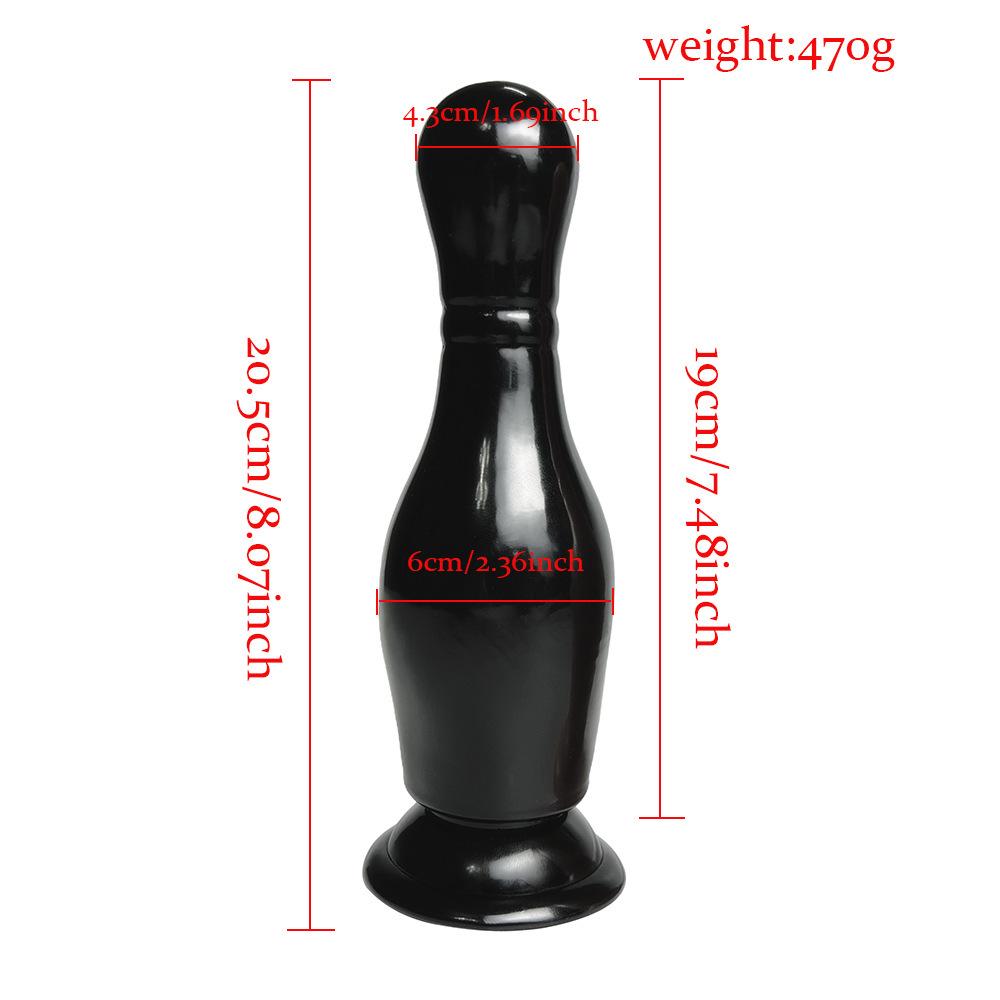 Bowling Soft PVC Anal Dilator and Masturbator for Women