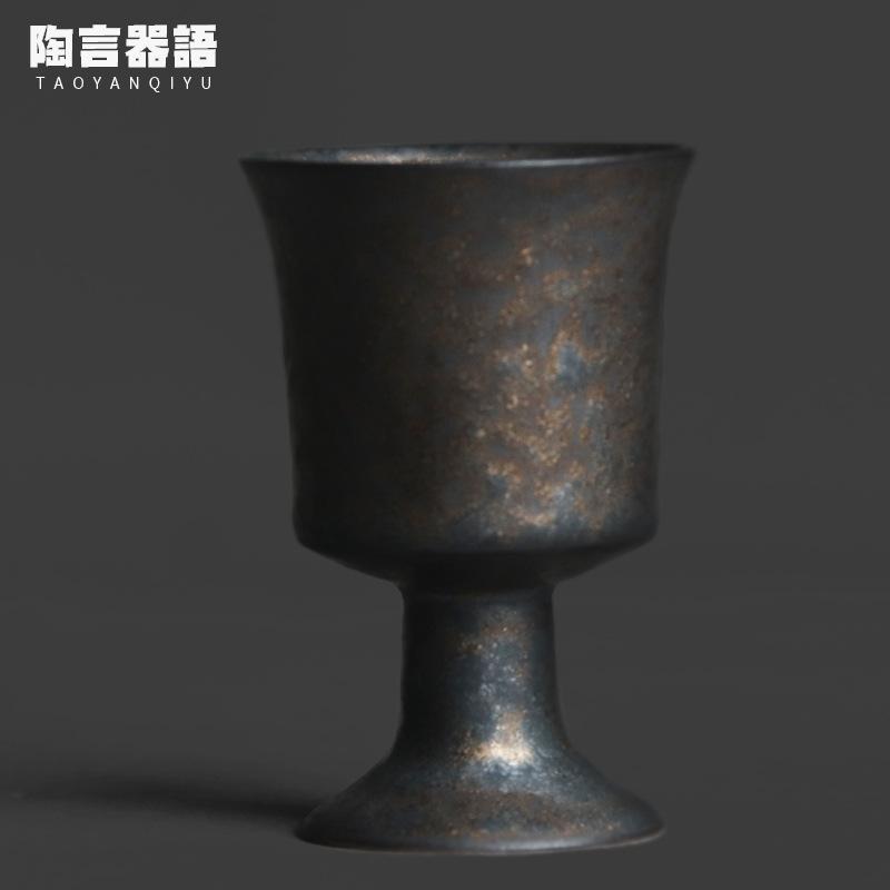 

2pc/lot Kiln-changed Black Gold Teacup Japanese Tea Bowl Cup For Tea Tea-tasting Smelling Cup Chazhan Master Cups For Tea 30ml As Your Choose
