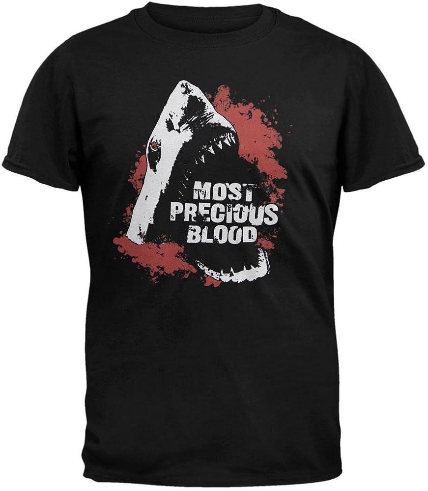 Most Precious Blood - Shark Short Sleeve Cotton Black All Size T-Shirt Unisex T-Shirt L