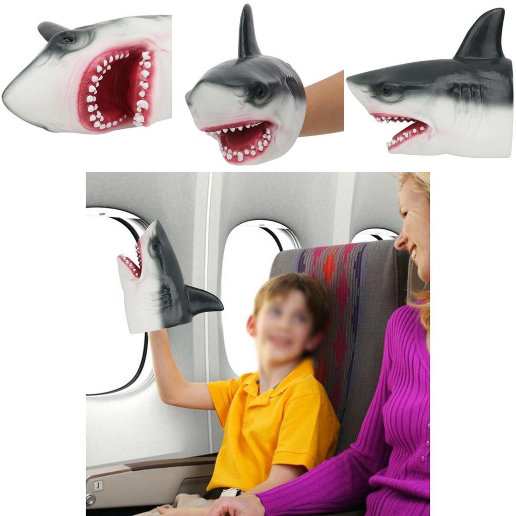 Premium Hai-Kopf Handpuppe Plüschtier für Kinder Sicherer und lehrreicher Spaß