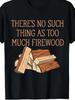 1pc Unisexs Firewood Stack Quote Print Black Tshirt Crew Neck Casual Cotton Tee Medium Stretch Knit Fabric Unisexs Regular Fit S