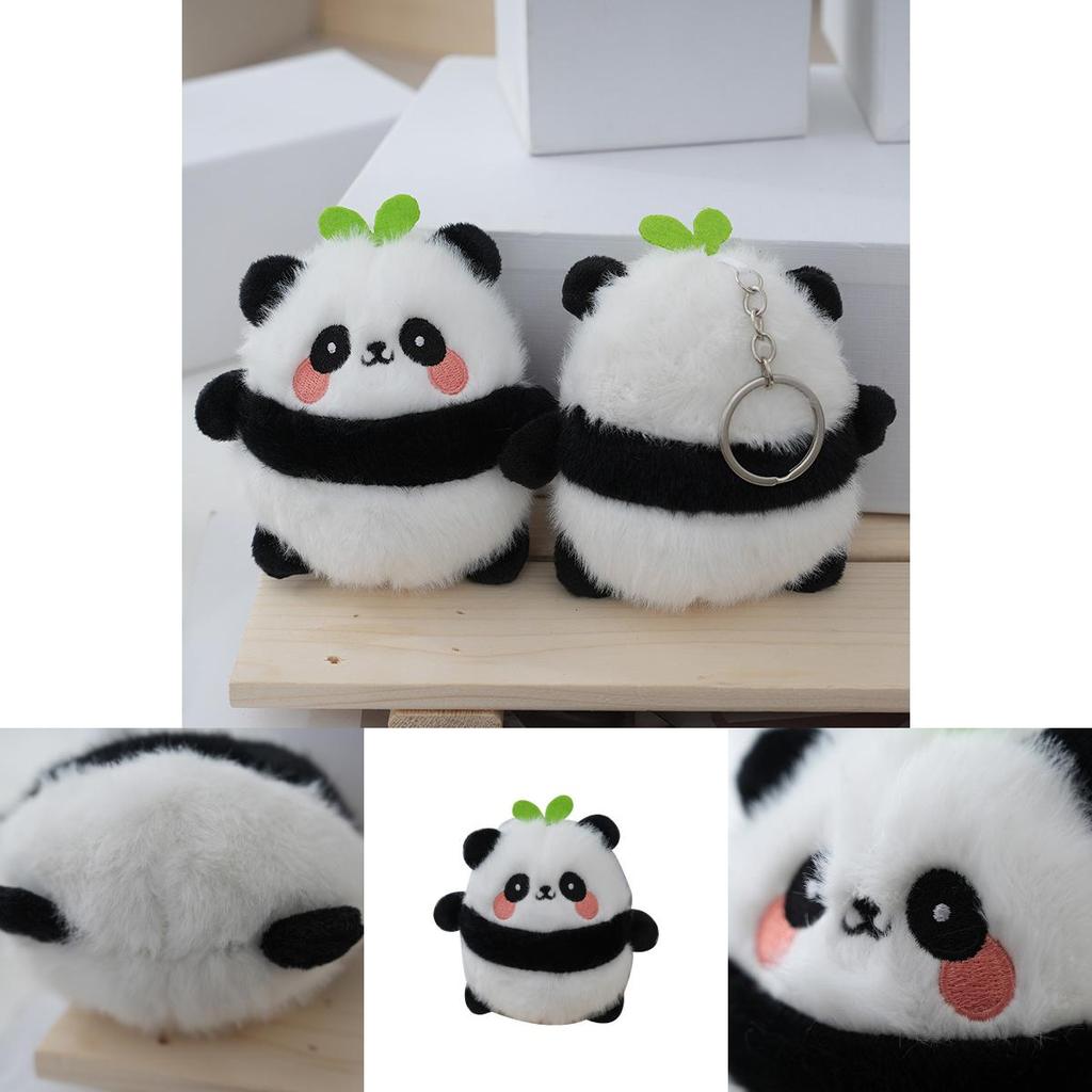Adorable Plush Panda Keychain Cute Bear Toy With Soft Pearl Velvet Stuffing