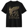 T-Shirt Lamassu Schedu Assyrische Schutzgottheit Antike Sumerer T-Shirts Baumwoll-T-Shirt für Herren Y2K Kurzarm Oberteil T-Shirts