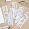 Multi functional Drawing Stencils Straight & Wavy Lines Rulers Hollow Out Design PP Templates Reusable for Children