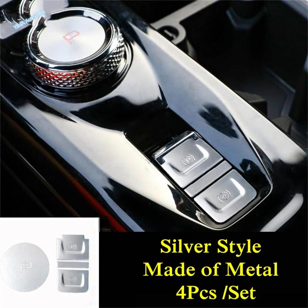 Metal Car Electronic Hand Brake Auto P Buttons Sequ Cover Trim For Haval Dargo / H6 - 2024 Decoral Interior Accessories