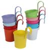 Set of 10, Colorful, Iron Hanging Pots, Home Decoration, Balcony Hanging Flower Pots, Hanging, Creative, European Style Countryside with Green Plants