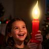 Lampadine a Fiamma Tremolante E12/E14/E27 LED Lampadine Decorative a Fiamma Tremolante Effetto Fuoco Più Realistico Base Candeliere