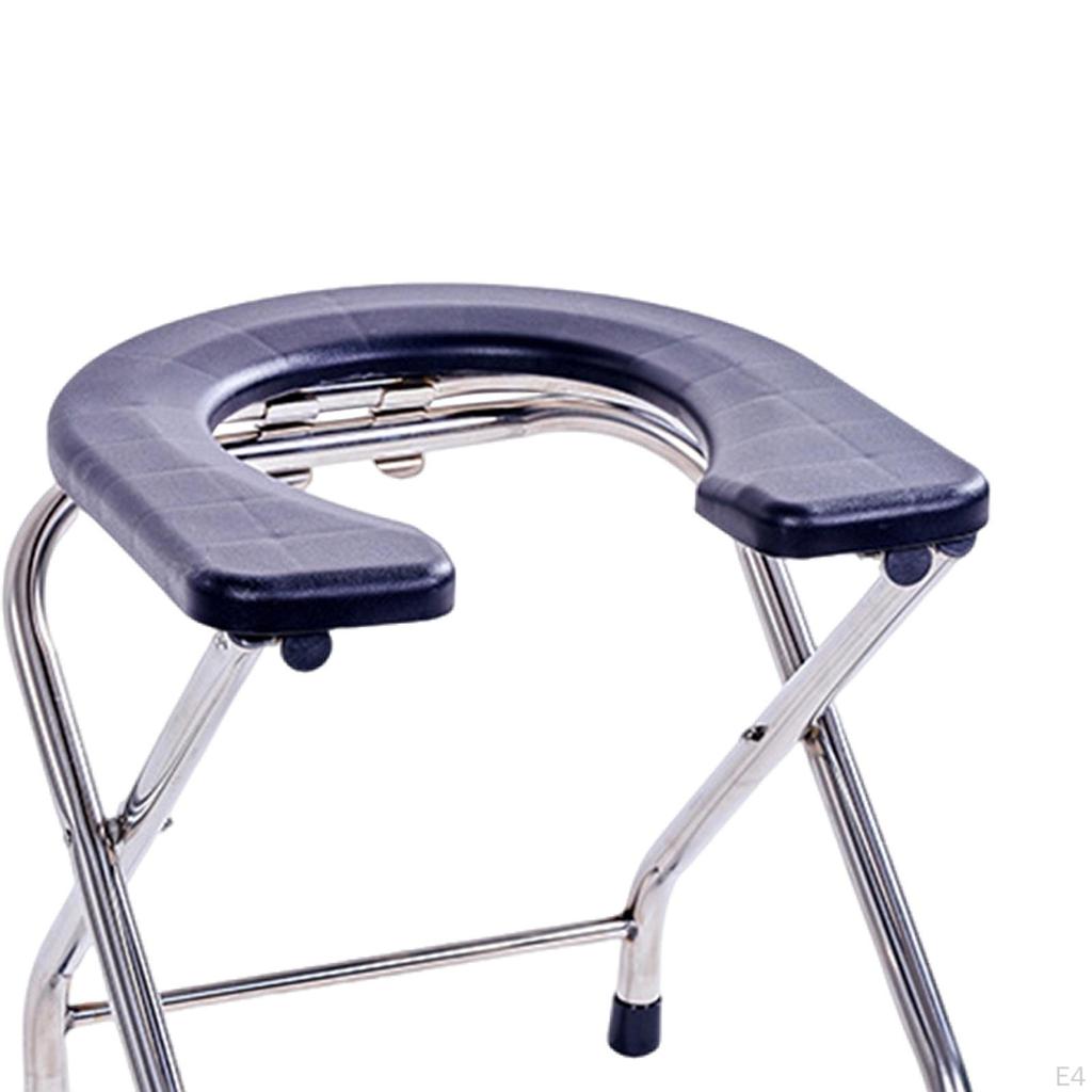 Toilet Chair Mobile Folding Strong Bearing Capacitywaterproof Heavy Duty Potty Commode