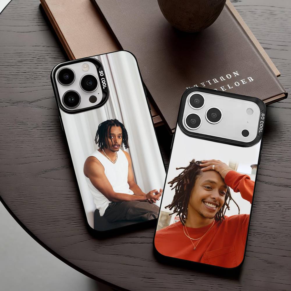 American Actor Jacob Gibson Phone Case For iPhone17,16,15,14,13,12,11 Plus,Pro Max Black Candy Silver Phone Case
