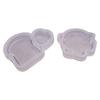 Quicksand Resin Mould Lovely Pig/Bread Resin Shaker Mould Silicone Epoxy Mold Clear Pendant Mold for DIY Handmade Craft