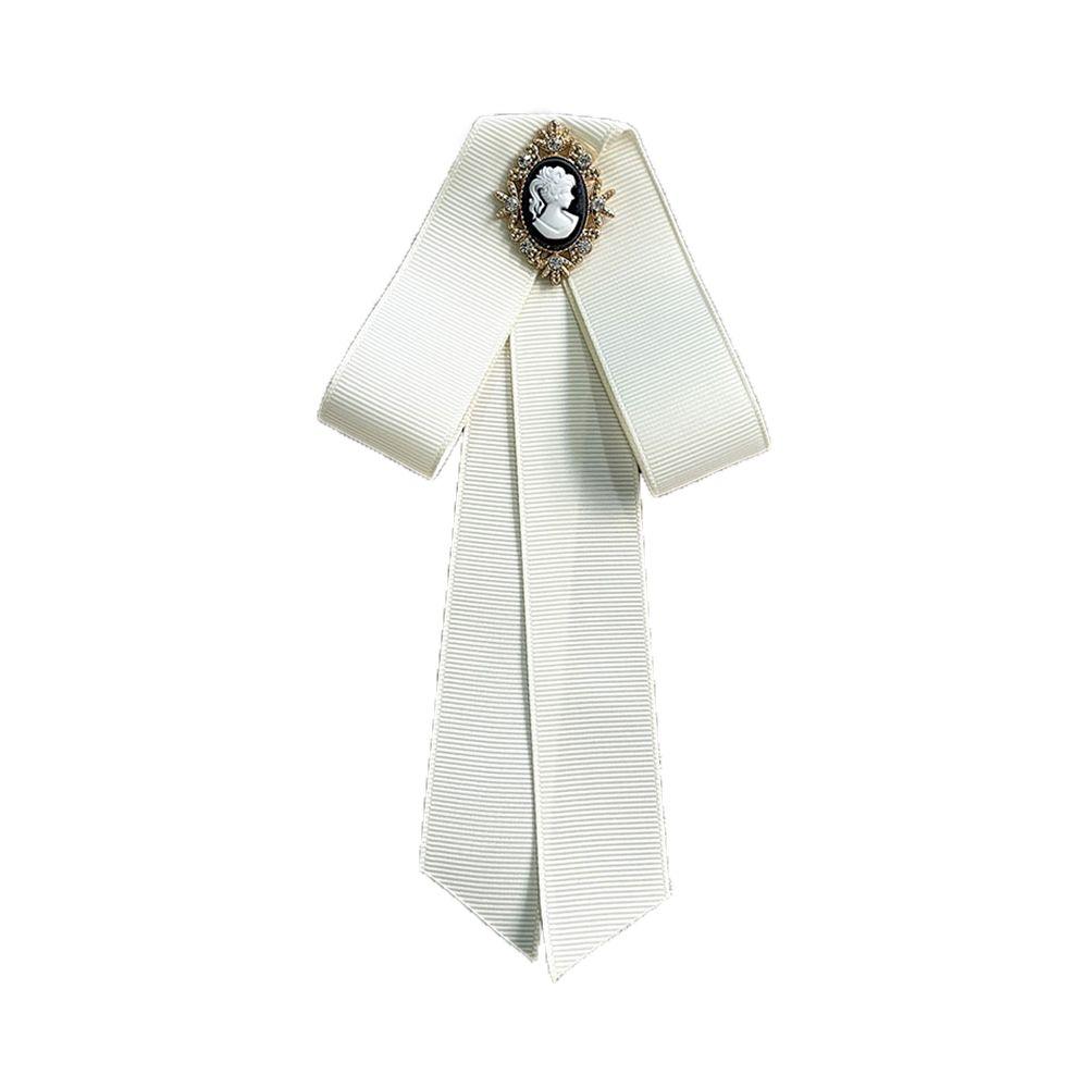 Shirt Multicolor Woman Bow Tie Brooch Bow Dress
