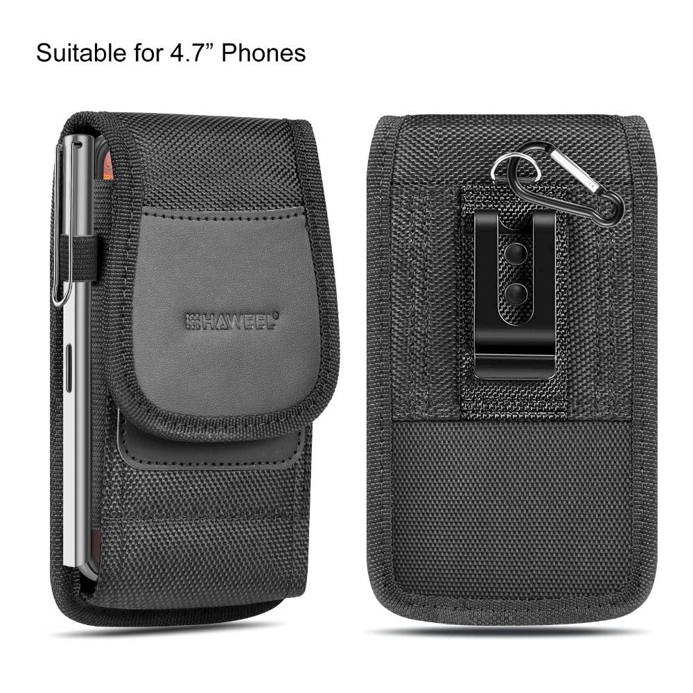 With Belt Loop Mobile Phone Waist Bag Vertical Wear-resisting Nylon Cell Phone Belt Clip Attached Durable