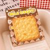 4Pcs Biscuit-Shaped Memo Pads Set Creative Food Design Self-Adhesive Sticky Notepads for Students Office Party Learning Marking And Message Small Gift