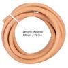 2pcs Cowhide Sewing Machine Belts 180cm 70.9 Inch Length Leather Drive Belt Durable With Hook Treadle Parts Home Use