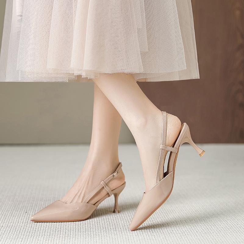 

Новые туфли-лодочки на высоком каблуке, простые с острым носком на тонком каблуке, удобные на мягкой подошве, женские повседневные туфли, женские G6589-2 39 телесный