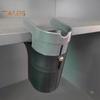 Trash Can 0.5L Mini Hanging Desktop Garbage Can with Broom Brush Compact Design Easy To Install Tiny Trash Bin Countertop Wastebasket