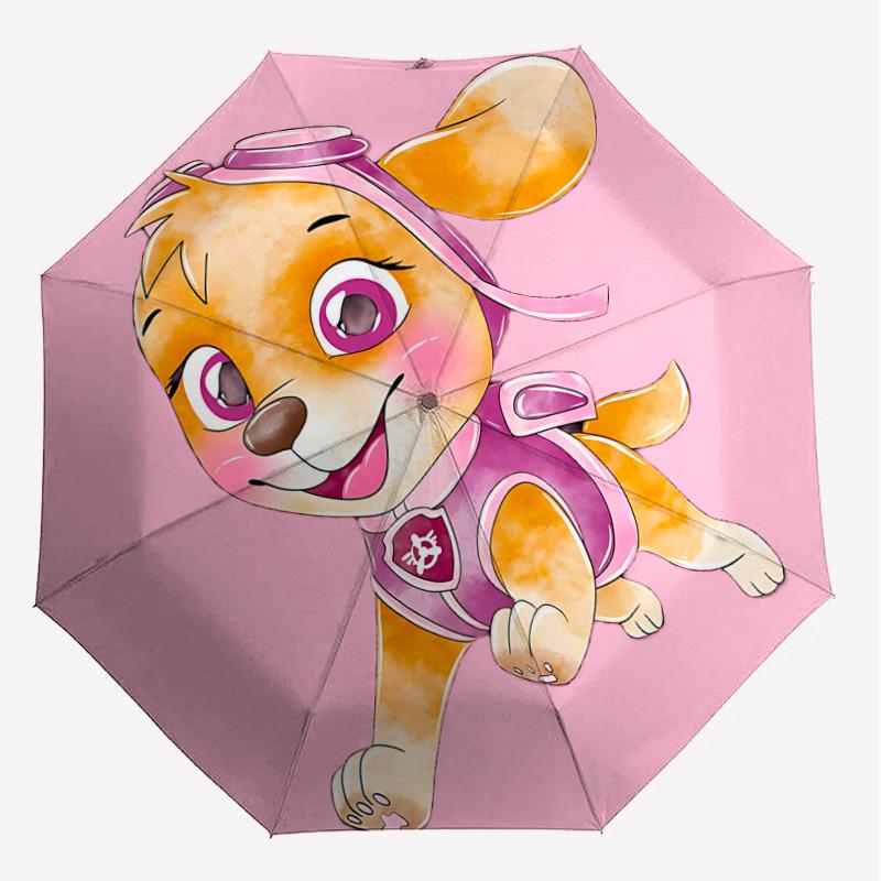 1PC puppy dog Umbrella-8-Rib Reinforced, Automatic Open, Lightweight & Durable, Cute Fashion Accessory for Outdoor, Beach or Casual Use, Beach Umbrell