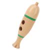 Fish Shaped Guiro Wooden Latin Percussion Musical Instruments with Rhythm Stick L for Kindergarten