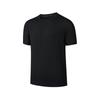 Solid Color Crew Neck Pullover Knit Short Sleeve T-Shirt Men Tops SA2260ST72L-BK001