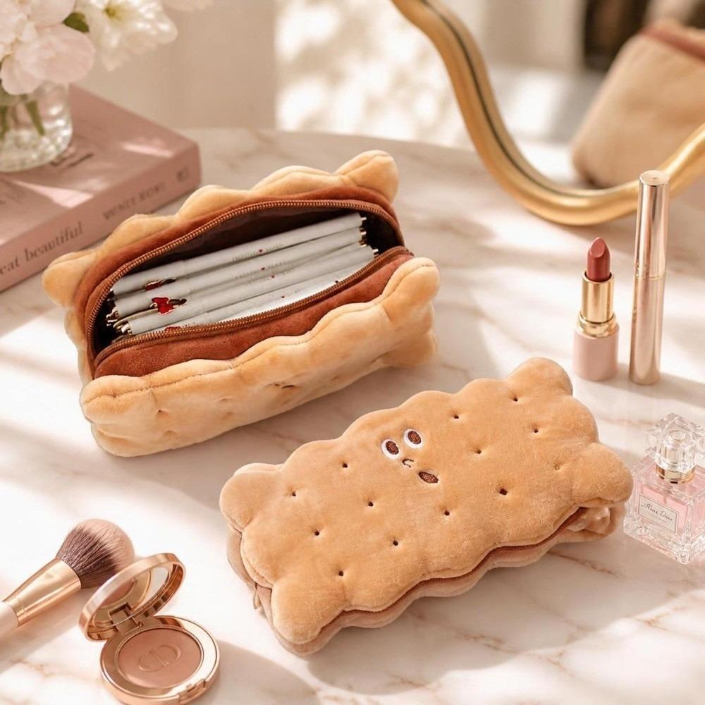 Cartoon Design Pencil Box Large Capacity Makeup Storage Bag Kawaii Stationery Bag School