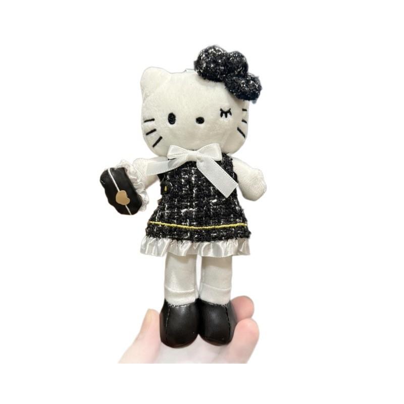 Long Leg Hello Kitty Plush Pendant With Dress And Bow Decoration For Girls Backpack Decor