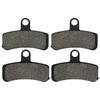 Cyleto Motorcycle Front Rear Brake Pads for Harley FXDF Fat Bob 2008-2017 FXDL Low Rider 2010 2011 2012 2013 2014 2015 2016 2017