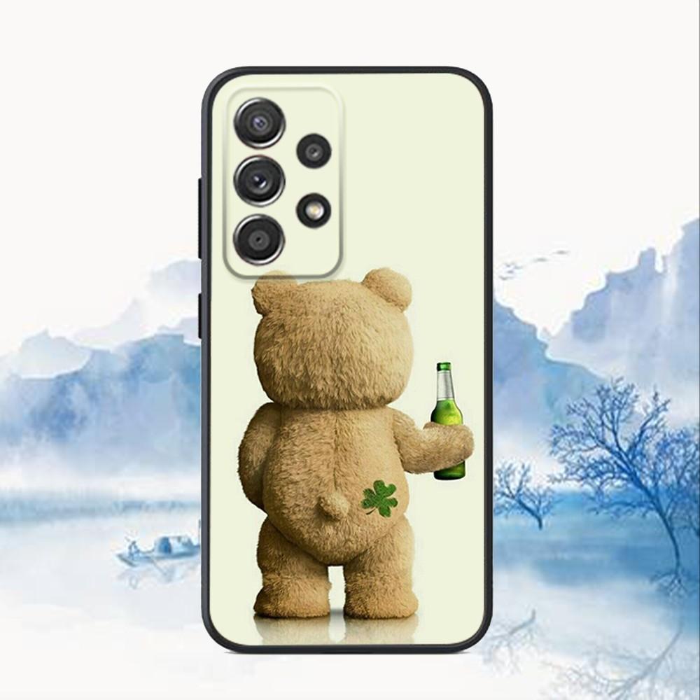 T-Teddy Bear Movie Ted Phone Case For Samsung S25,S24,S21,S22,S23,S30,Ultra,S20,Plus,Fe,Lite,Note,10,9,5G Black Cover